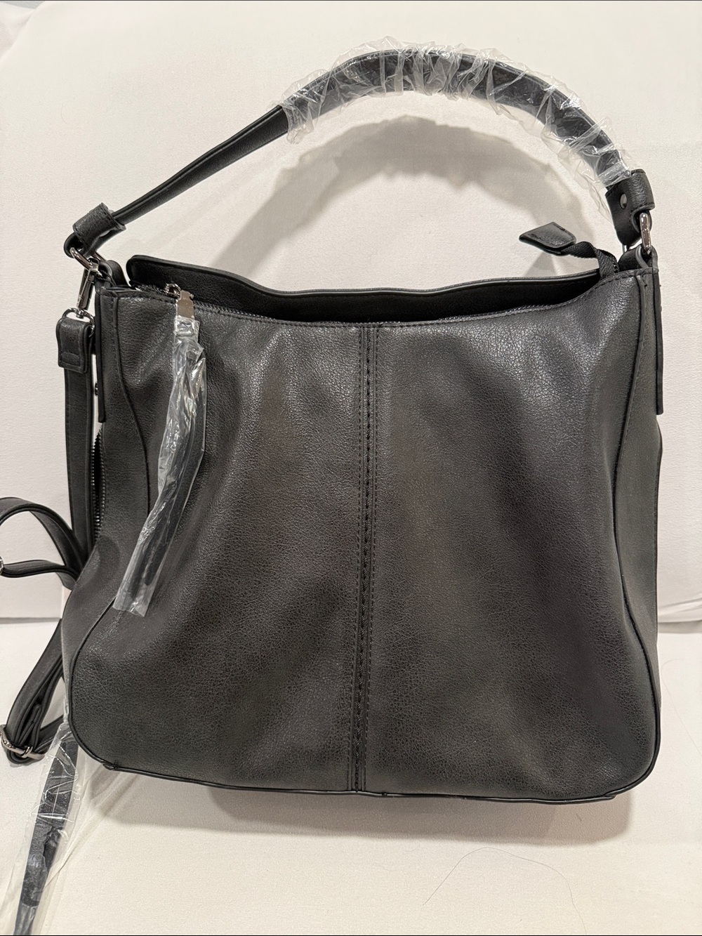Everyday Black Shoulder Bag with Top Handle - Classic Carry